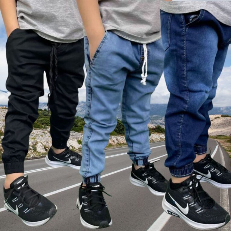 Calças Jogger Bebê Infantil Juvenil Calça de cr