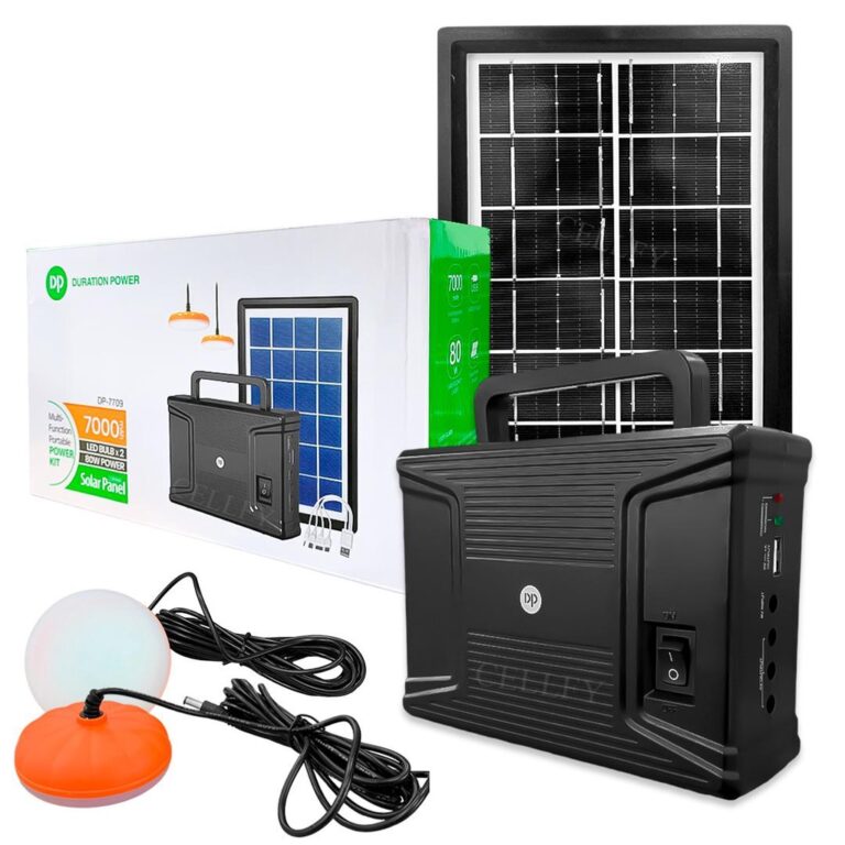 Kit Painel Solar com Bateria Portátil Multi funci