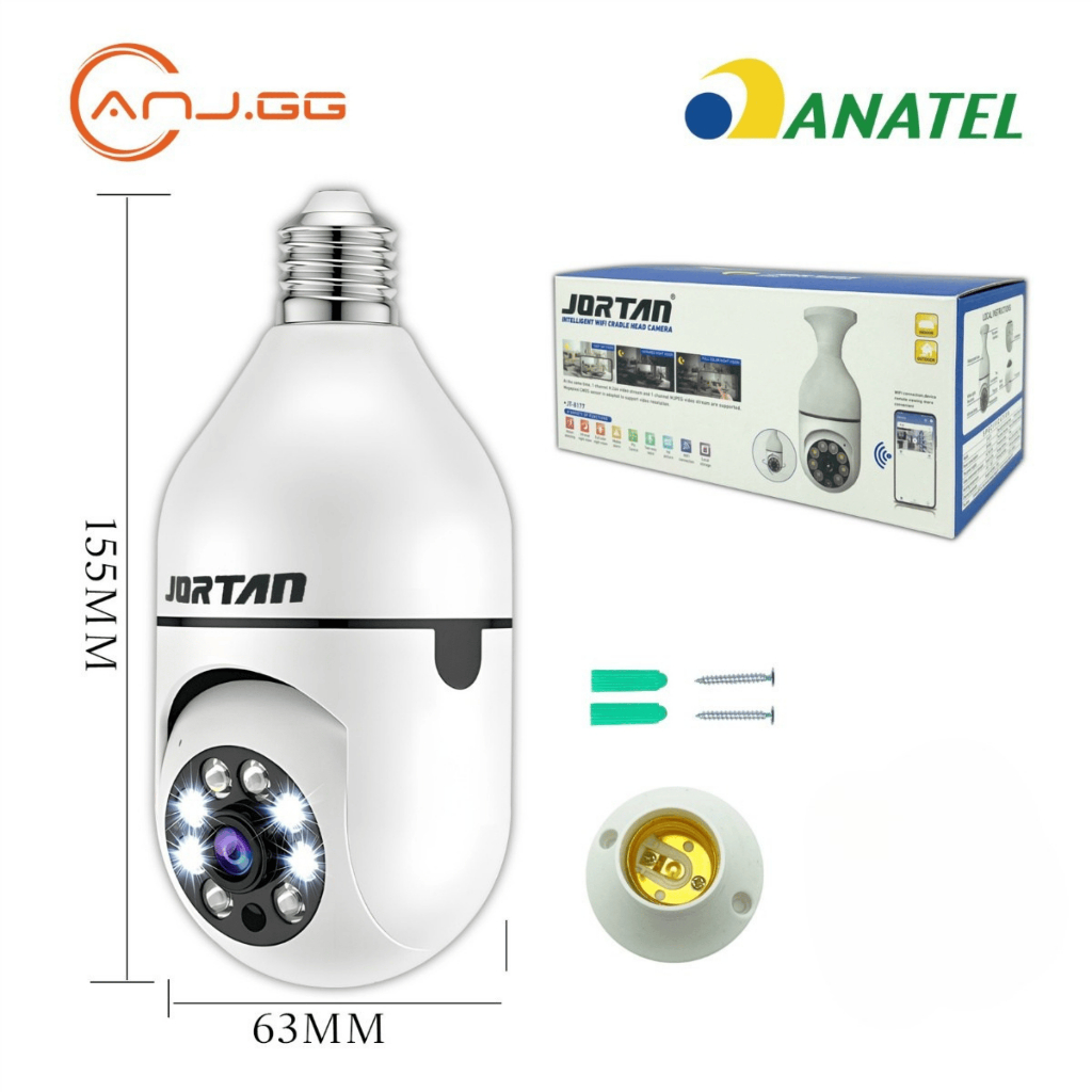 câmera de segurança wi fi Com Microfone e Alto-falante Visão Noturna, 360°via yosse