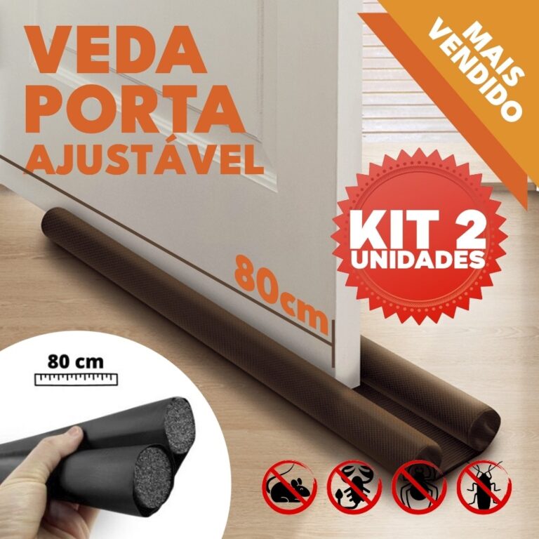 Kit 2 Veda Porta Proteção Protetor de Porta Roli