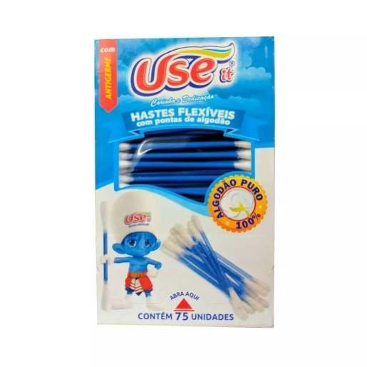Hastes Flexíveis Cotonetes Use It Com 75 unidades