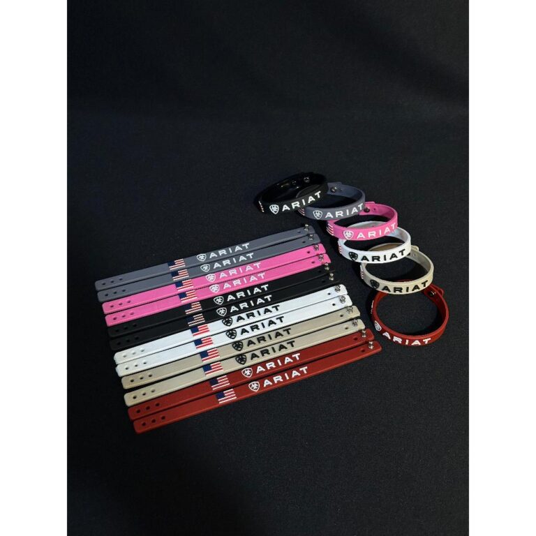 Pulseira Ariat Country Silicone Varias Cores Vaque