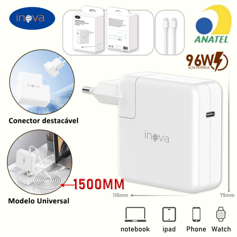 INOVA Carregador De Notebook Universal 96/61W R