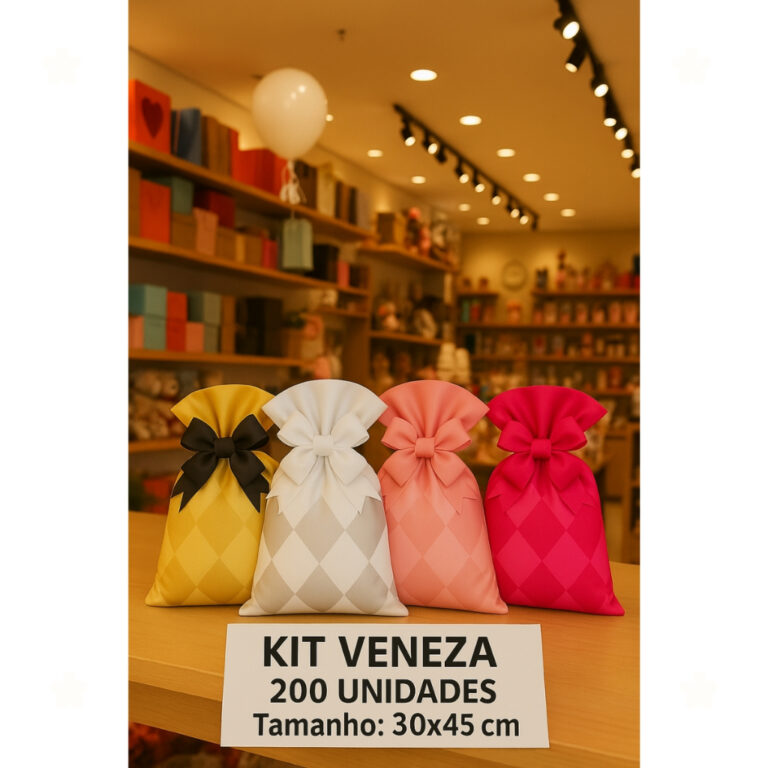 Kit 04 Sacos 30×45 Veneza com 200 Unidades
