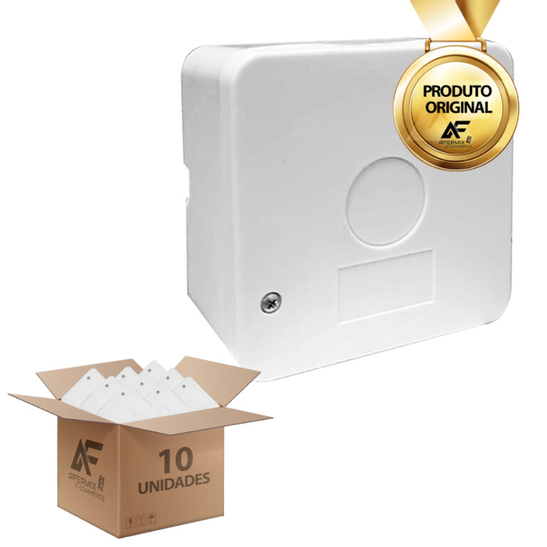 Kit 10 Caixas Proteção Conector Câmera Cftv Cab