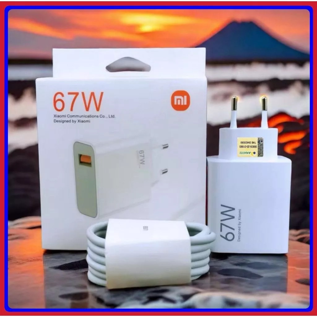 Adaptador de Carga Turbo 67W Tipo C Xiaomi – Recarga Instantânea para(Galaxy/Xiaomi/Realme)