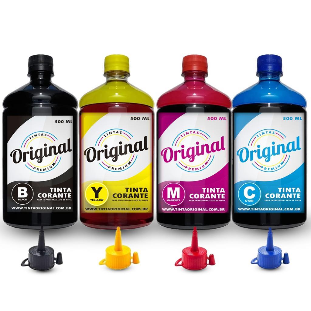 Kit Tinta Original Canon 4 x 500ml Mega Tank Pixma G1100 G1110 G2100 G2110 G2160 G2111 G3101 G3110 G