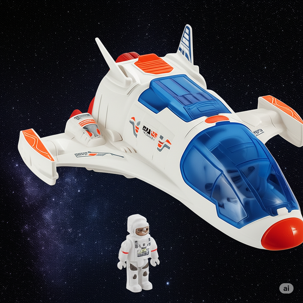 Brinquedo Nave Espacial Luz e Som Astronauta Brinquedo Faz De Conta Com Acessorios Autronauta