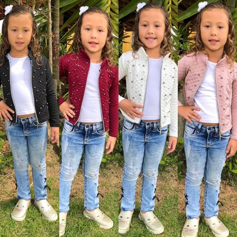 Casaquinho Jaqueta Infantil Menina Para á sua Princesinha (cores).