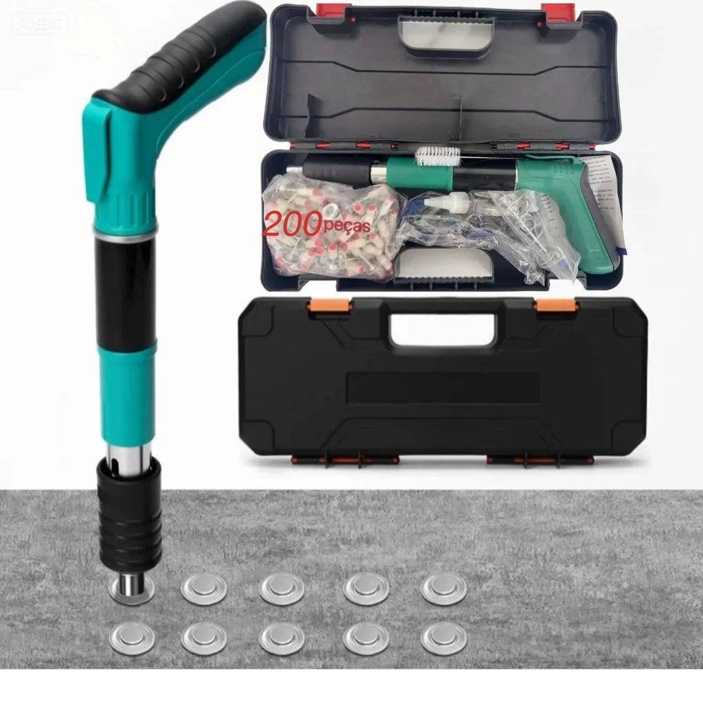 Kit Fixadora Finca Pino Pistola Profissional Ação + 200 pinos grátis 27mm