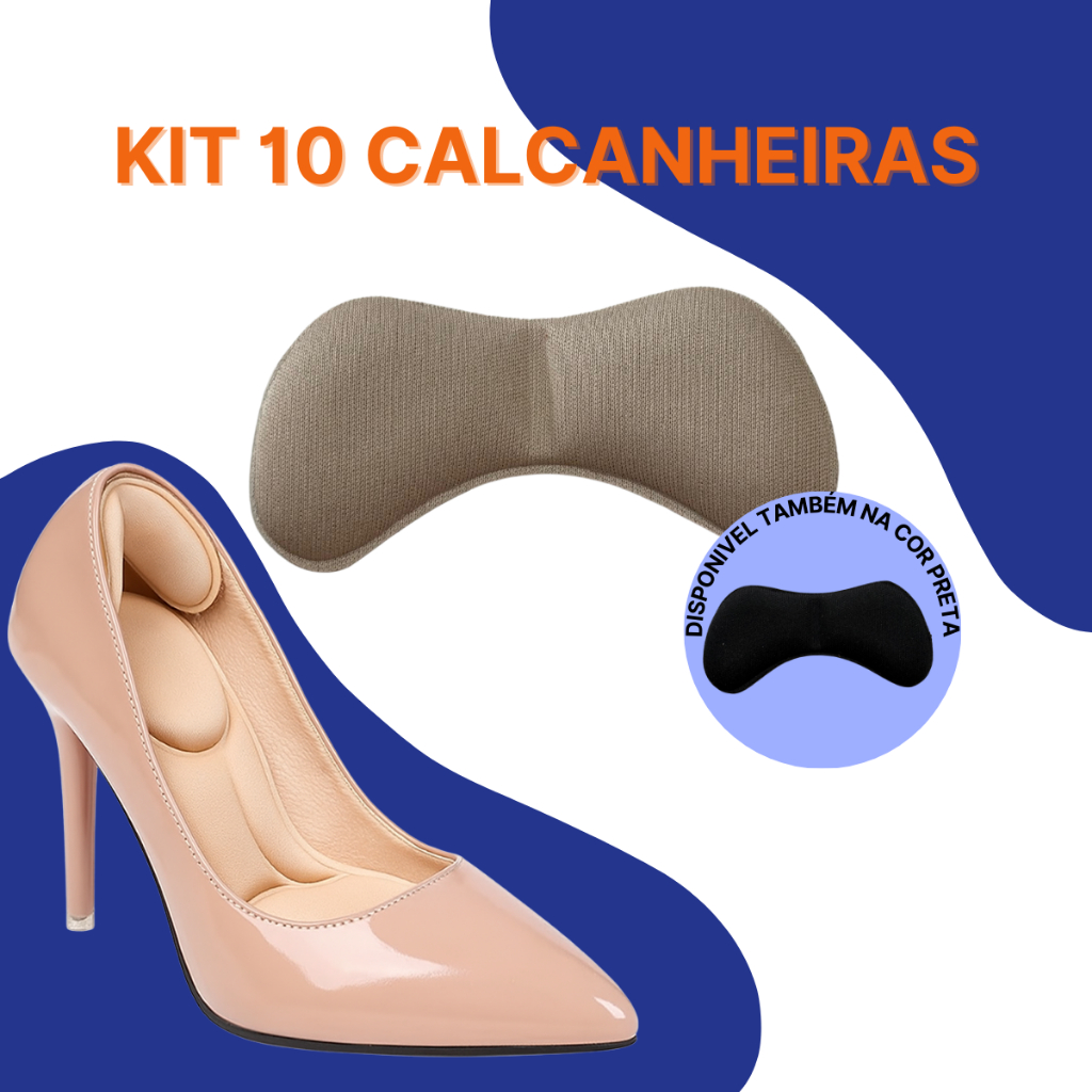 Protetores de Calcanhar Almofadas Adesivas  Kit Anti-desgaste Alivio de Dor Prevenção Contra Atritos