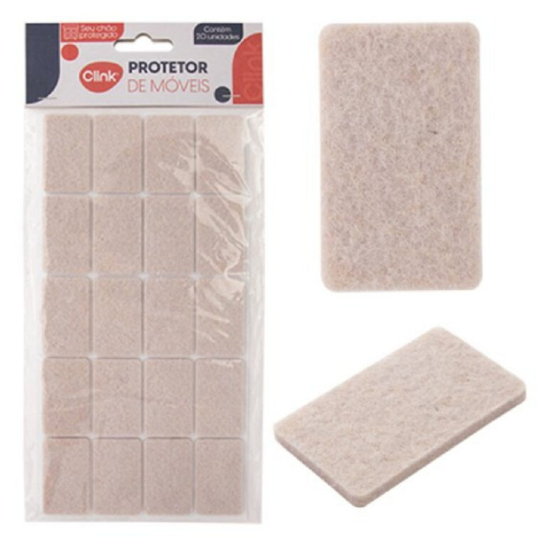 Protetor de Móveis Feltro Retangular Auto Adesivo