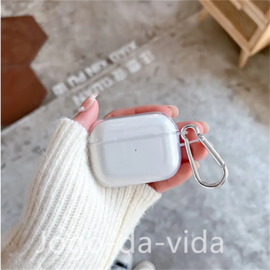 Capa Case para fone Transparente Silicone TPU Para AirPods 1 2 3 4 pro 2 3 geração Capa protetora an