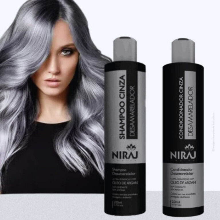 Shampoo + Condicionador Desamarelador Niraj Silver