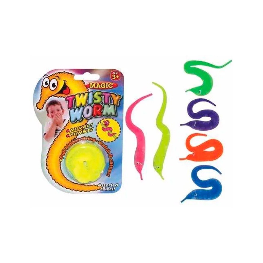 Minhoca Mágica Magic Twist Worm Truque Incrível com Fio Invisível Brinquedo Surpresa