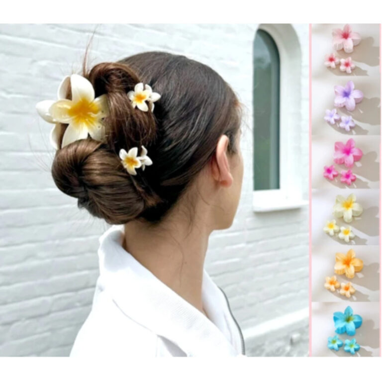 Kit 3 Grampo Cabelo Feriado Praia Acessórios Flor