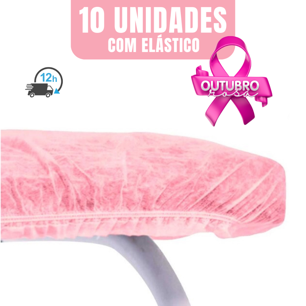 Lençol Descartável TNT Rosa Maca 2,00×0,90 C/ Elástico 10 Unidades Anvisa Soft Gramatura 20