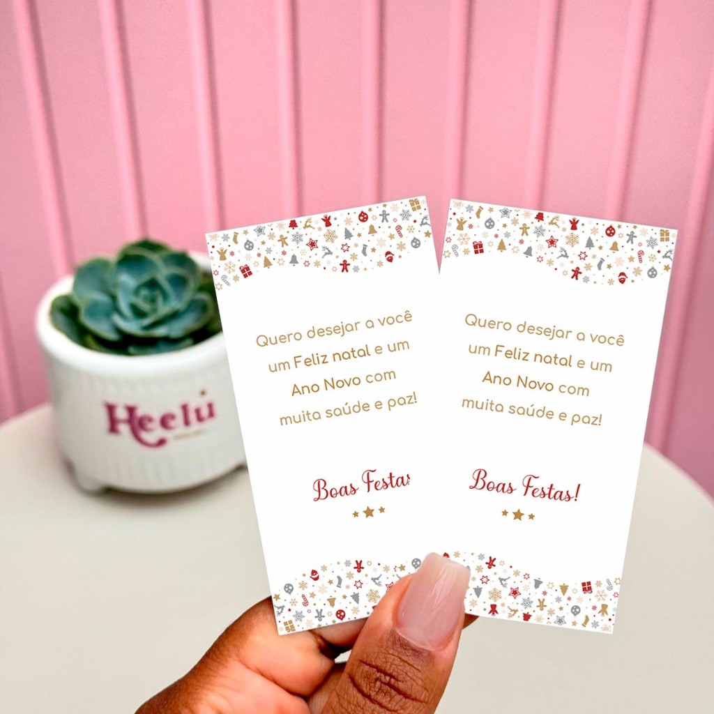 50/100 Cartões Boas festas – cartão de natal