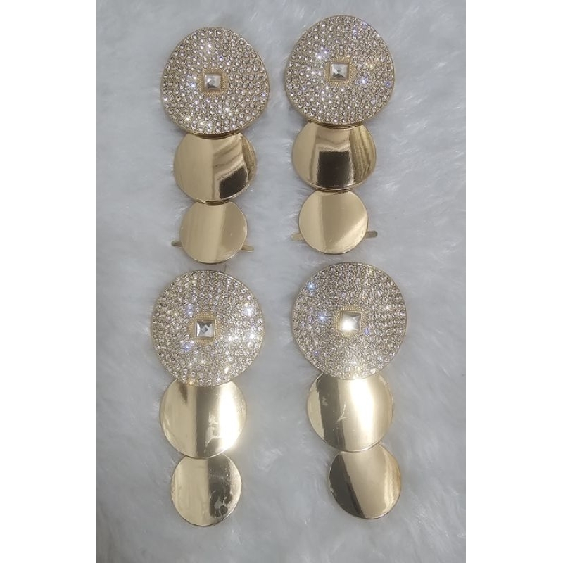 cabedal lateral esfera dourado vendido por (par)