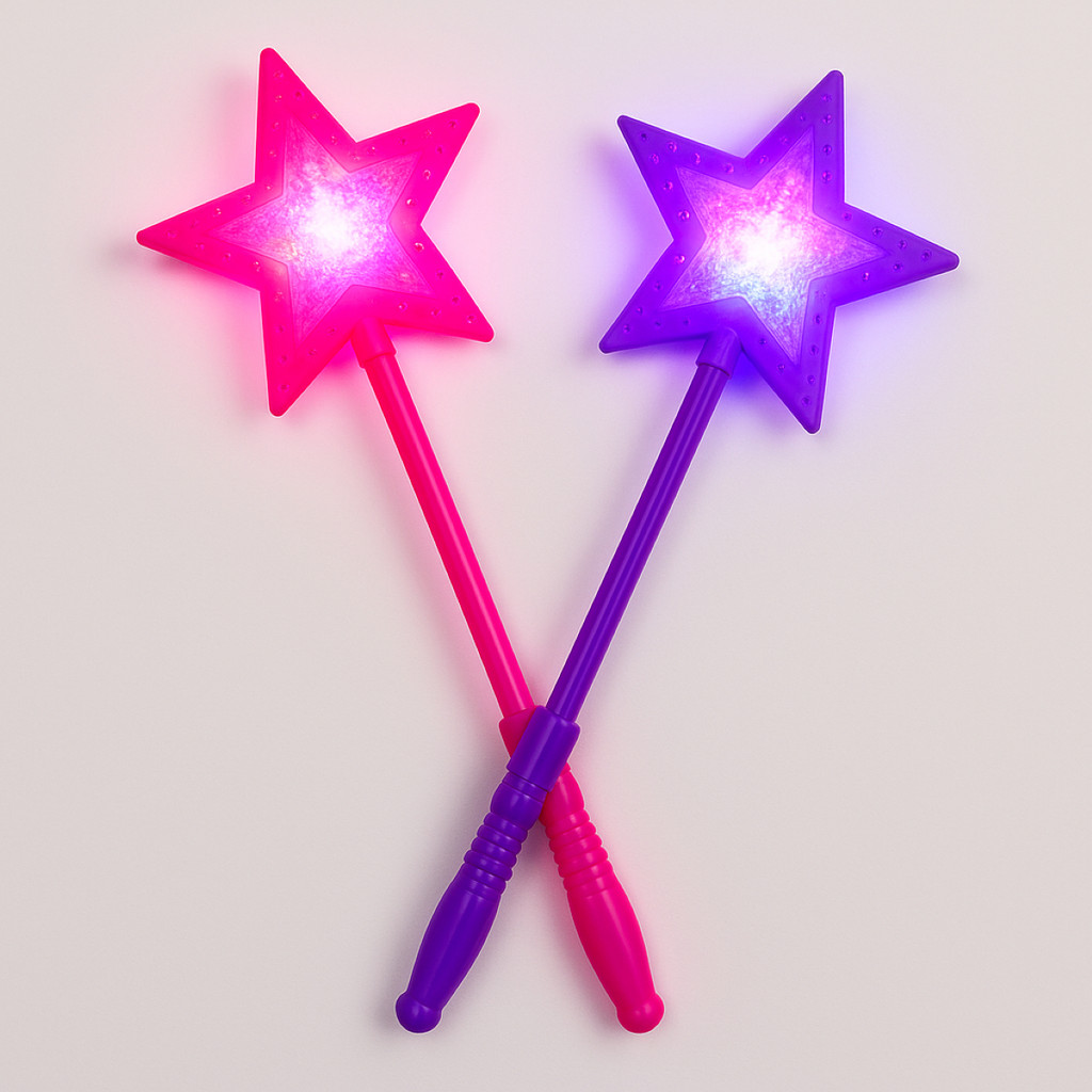 Varinha Mágica Infantil Glam Girls Com Luz e Som | Presente Menina 3+ Anos | Brinquedo Fantasia Prin