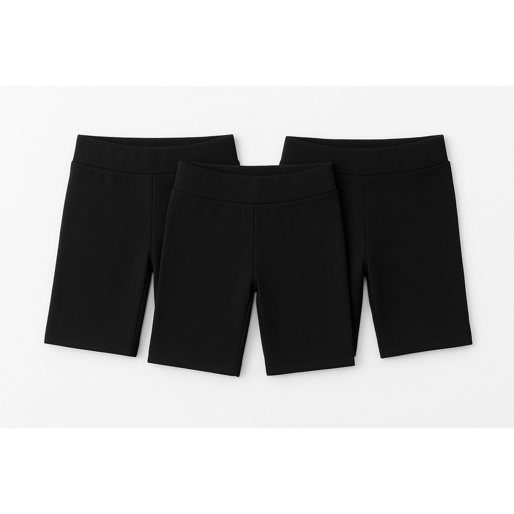 Kit 3 Bermudas Suplex Infantil Menina  Conforto e Estilo 02 ao 16 Anos