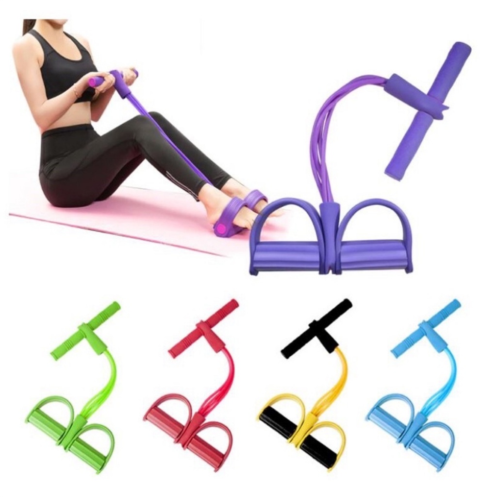 Elástico tensão com apoio para pés TubeFit