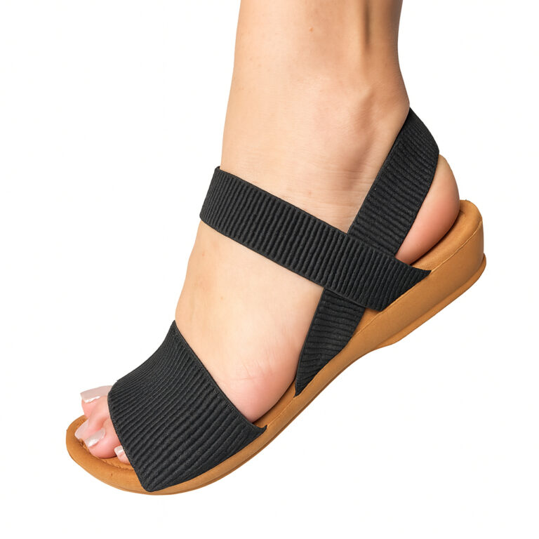 Sandália Feminina Elástico Ortopédica Anabela A