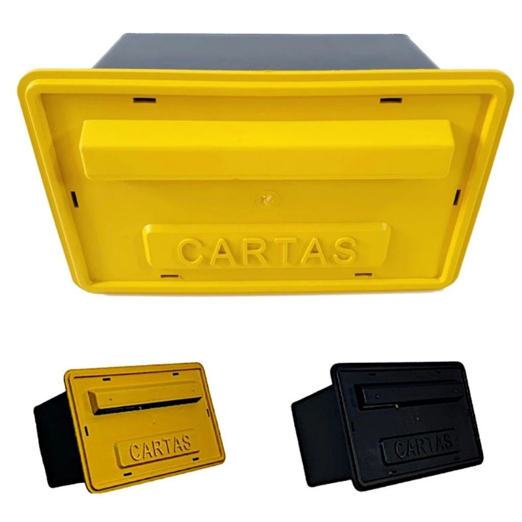 Caixa de Correio PVC Cartas e Documentos Grade Portão 2 Cores