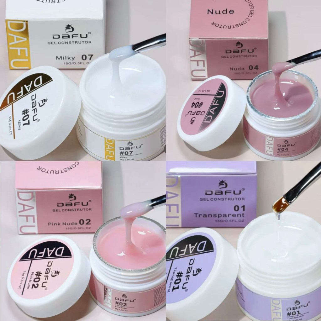 Gel Construtor Dafu Alongamento Unha Profissional Uv/led 15g – Anvisa