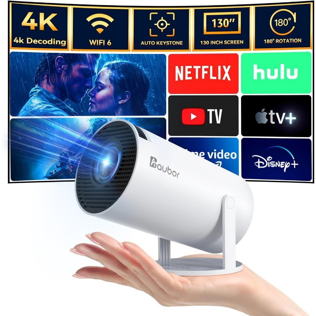 Projetor Magcubic HY300 Original Portátil Smart Android 11 4K Ultra HD HDMI Wifi Bluetooth Alto Fala