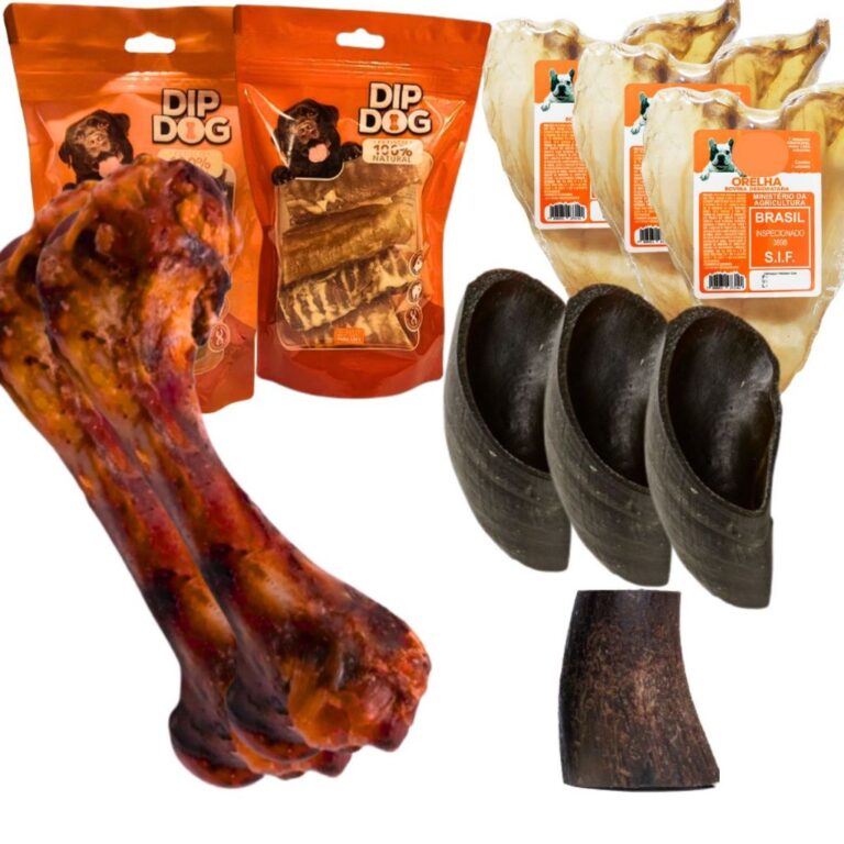 Mordedor Natural para Cães Osso Fêmur Suíno Cas