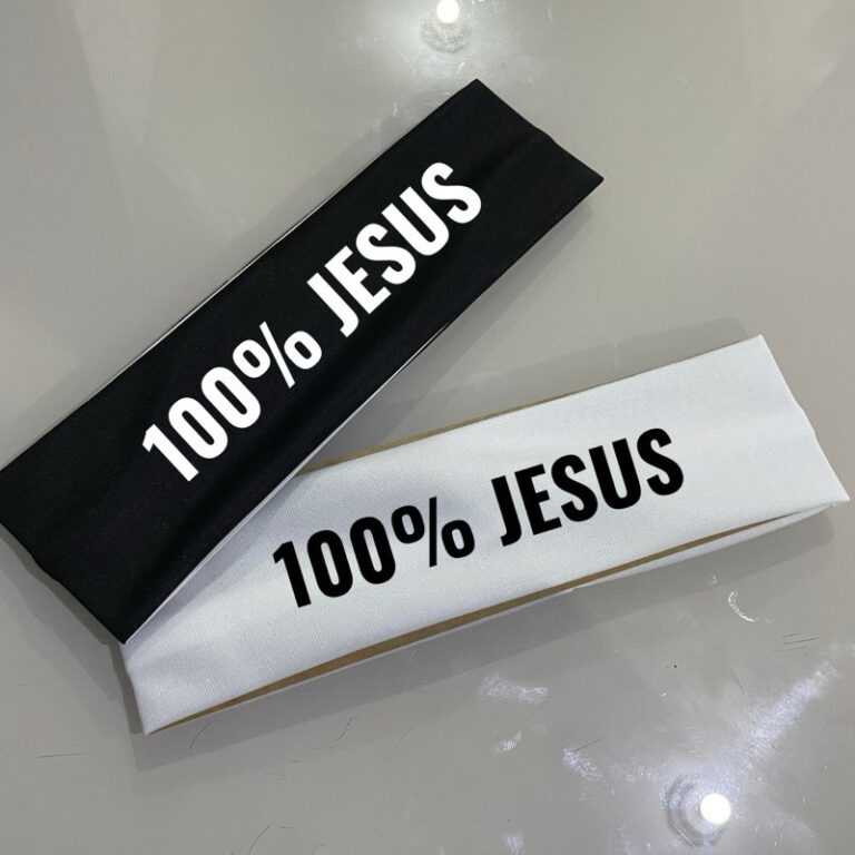 Kit 2 Faixas Neymar 100% Jesus – Branca e Pr