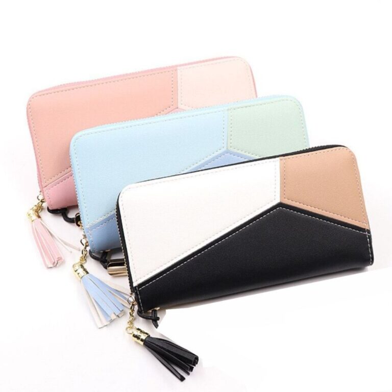 Carteira Grande Feminina Com Zíper e Divisórias 
