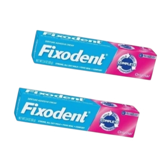 2 Fixodent 68g cada – Original Kit