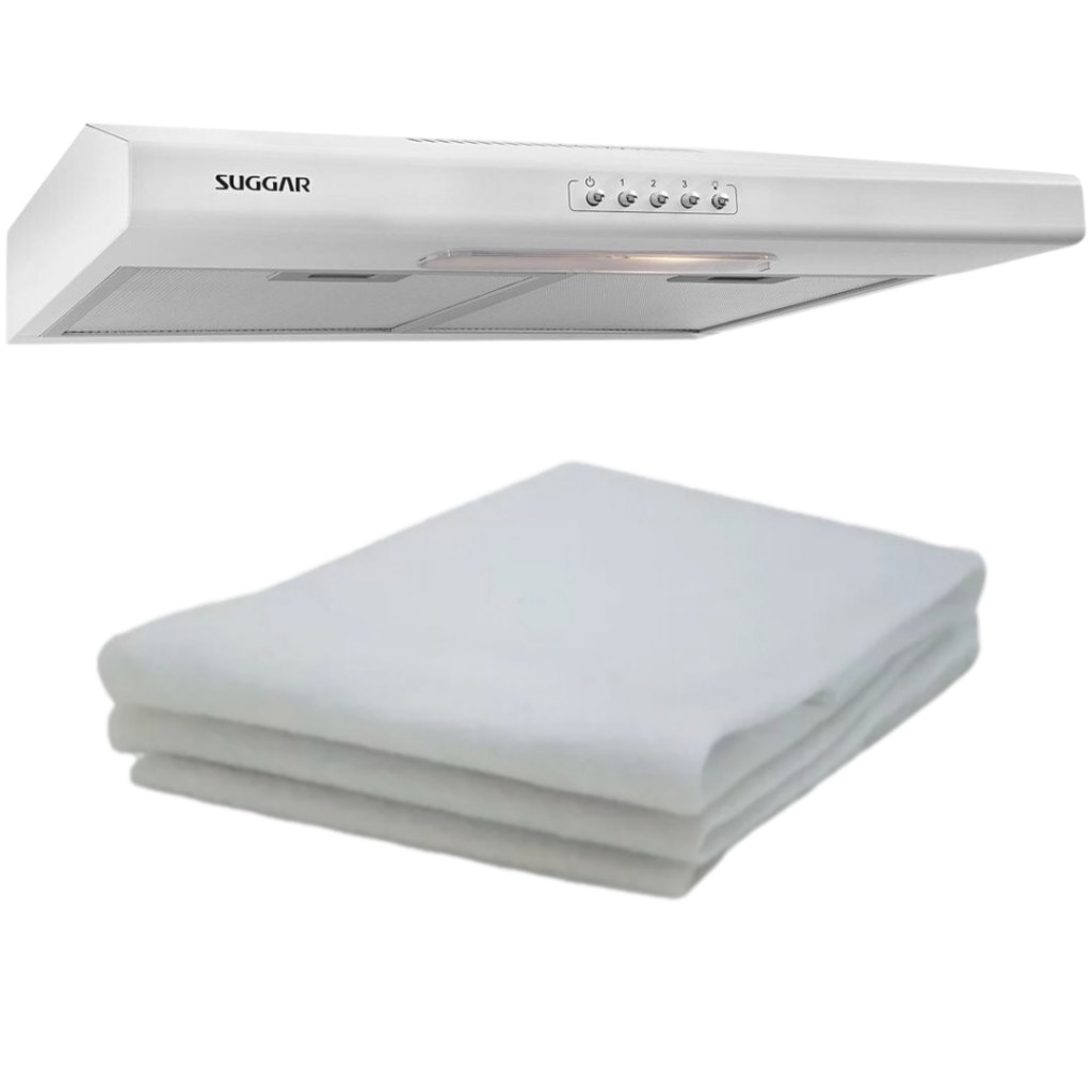 2 Filtros Manta P/ Coifa Exaustor Depurador Colormaq Suggar Mondial Colombo Branco