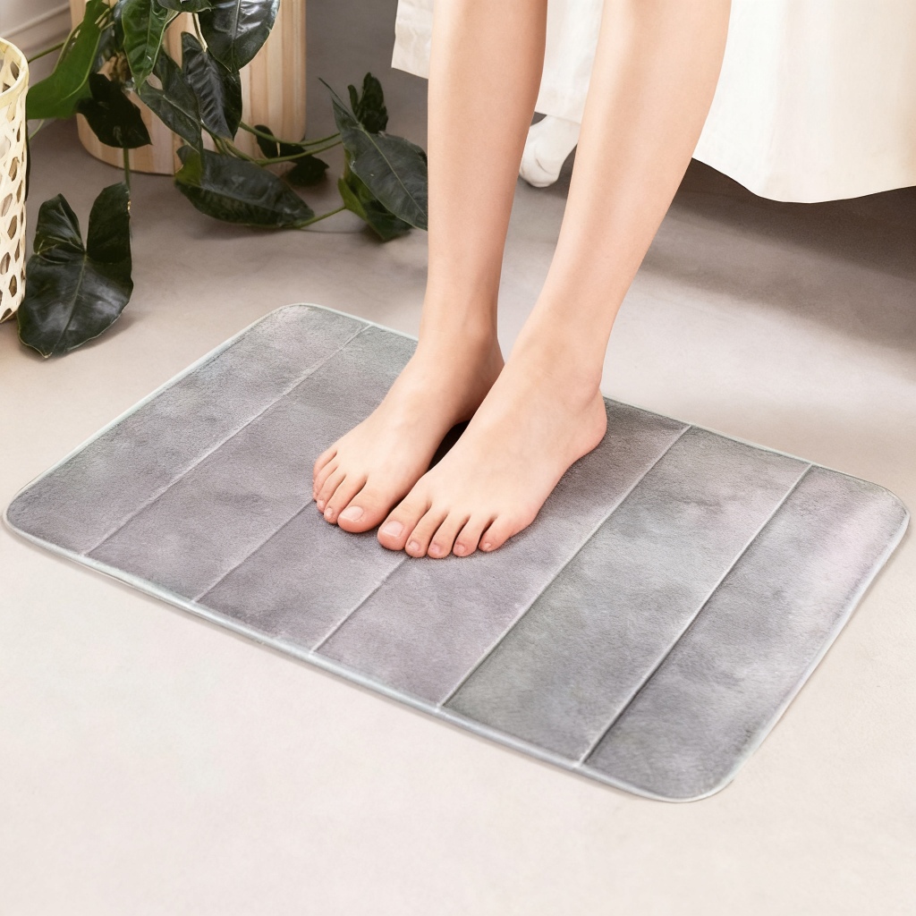 KIT 2 Tapete Soft Macio Antiderrapante Banheiro Sala e Quarto Super Absorvente Super Absorvente,Tape