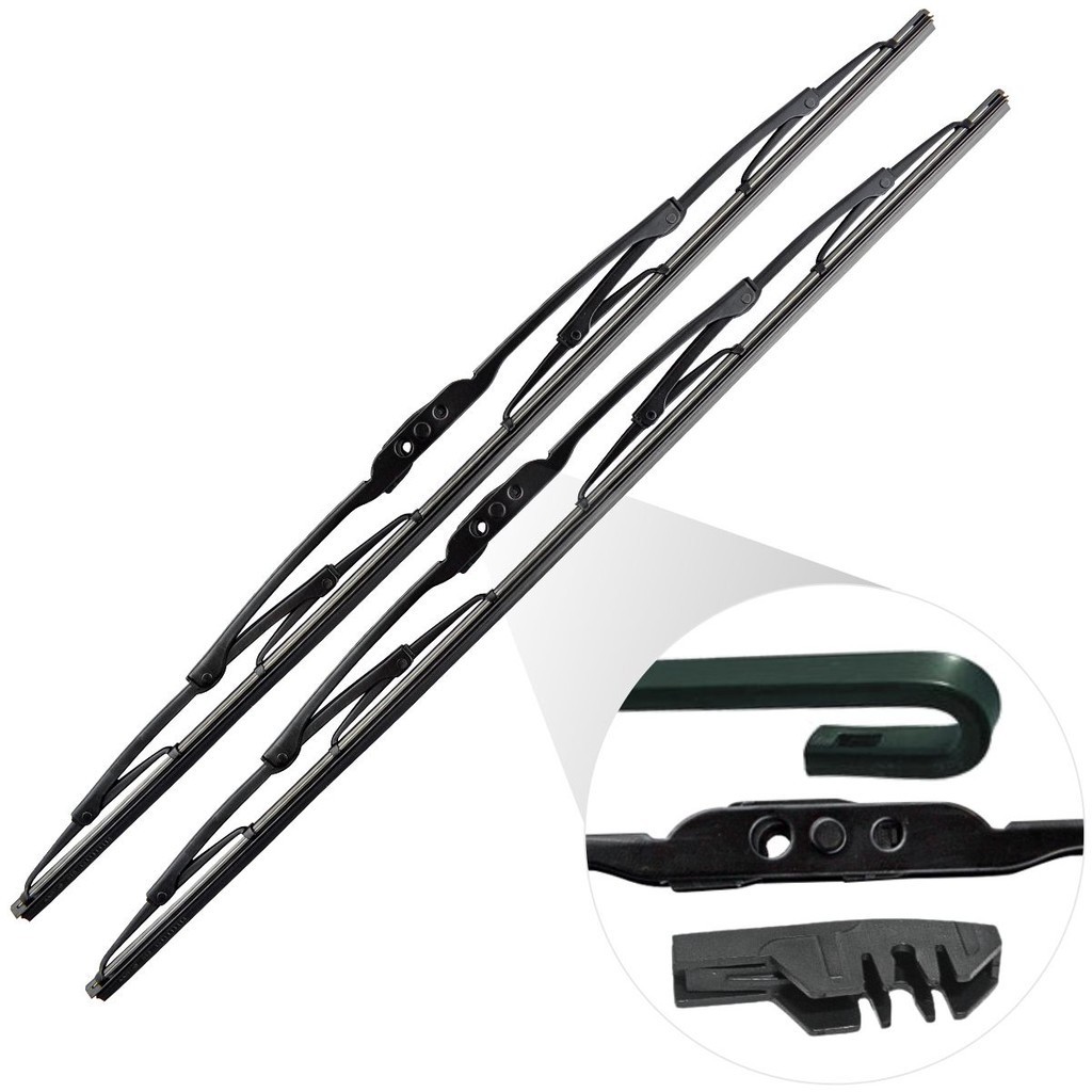 Par Palheta Universal DE Ferro Limpador Parabrisa 16 Dianteiro 406mm