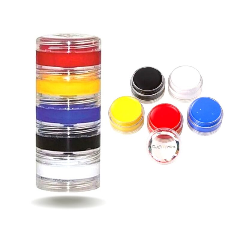 Torre tinta facial cremosa 5 cores Palhaço Colorm