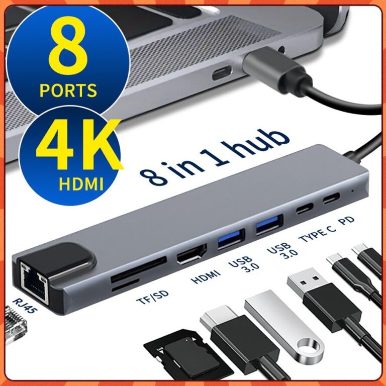 HUB USB C Tipo Splitter Para HDMI Thunderbolt 4K D