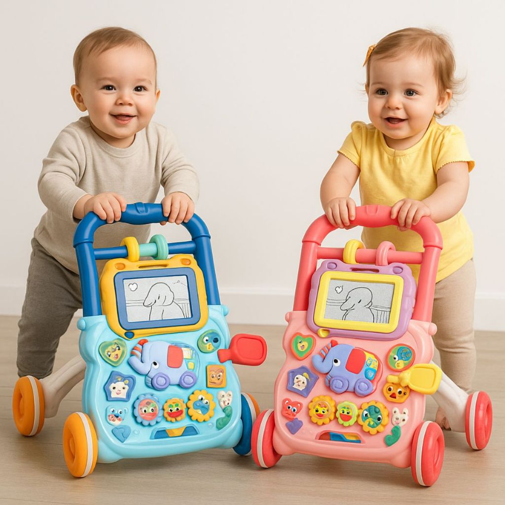 Andador Infantil Bebê Musical Empurrador Didático Educativo Várias funções