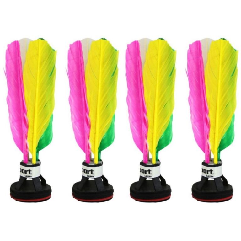 Kit Com 4 Petecas Popular Coloridas Recreativas Pr