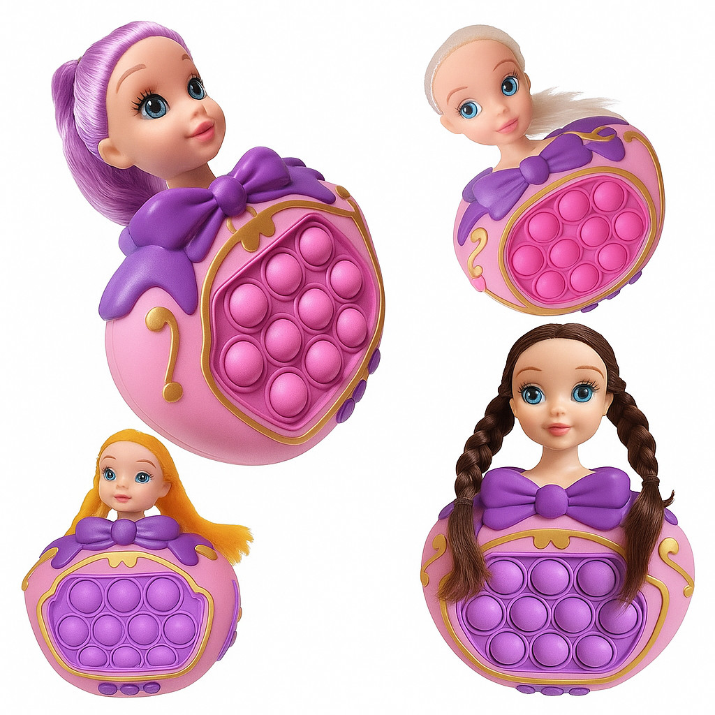 Pop It Eletrônico Princesas, Brinquedo Sensorial Antistress Para Criança e Adulto, Divertido