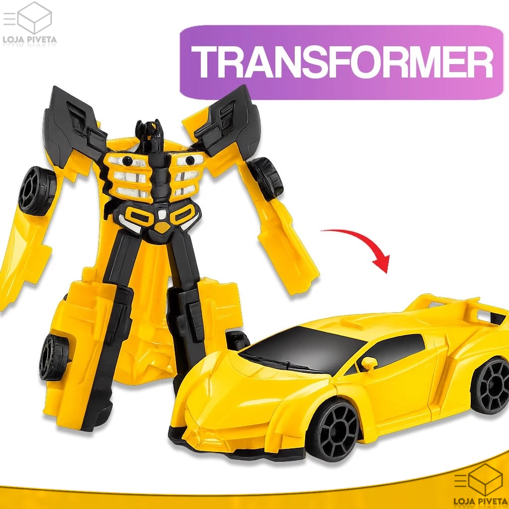 Brinquedo Carro Transformers Vira Robô 2 em 1 Carrinho Infantil Crianças Kids Diversão Garantida
