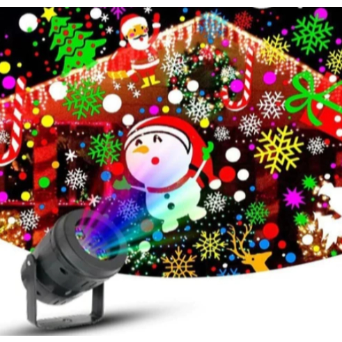 Lampada Led Natal Projetor Refletor Desenhos Natal