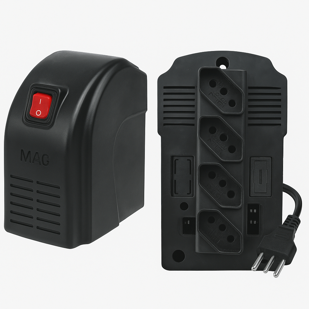 Protetor Eletrônico Para Computador Mais Forte 1000va Bi Volt 110/220 Volts