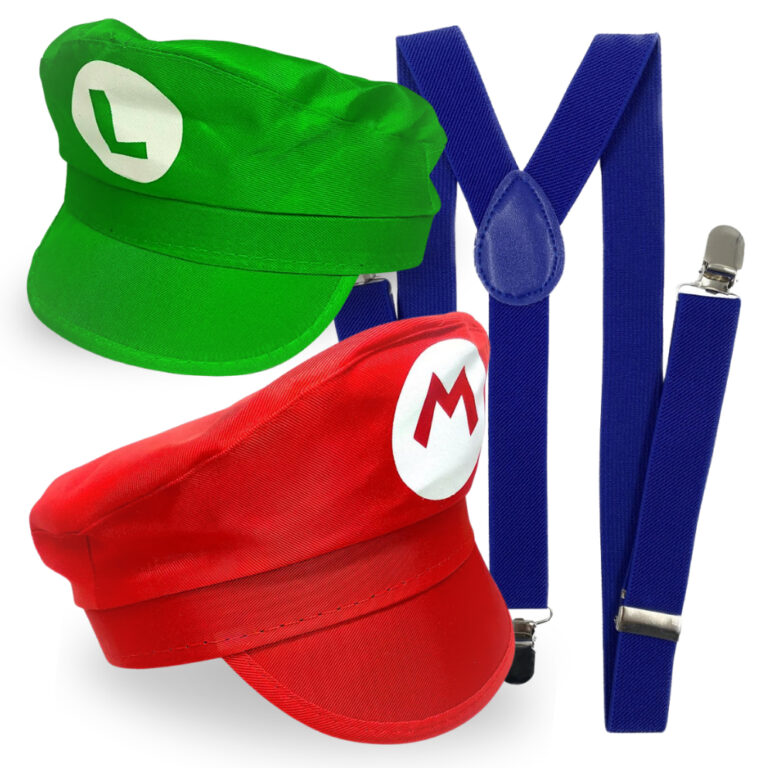 Fantasia Acessorio Suspensorio Chapeu Mario Luigi 