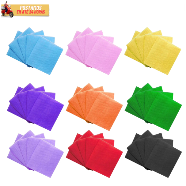 Guardanapos De Papel Coloridos 19,5 x 21,5 cm Liso
