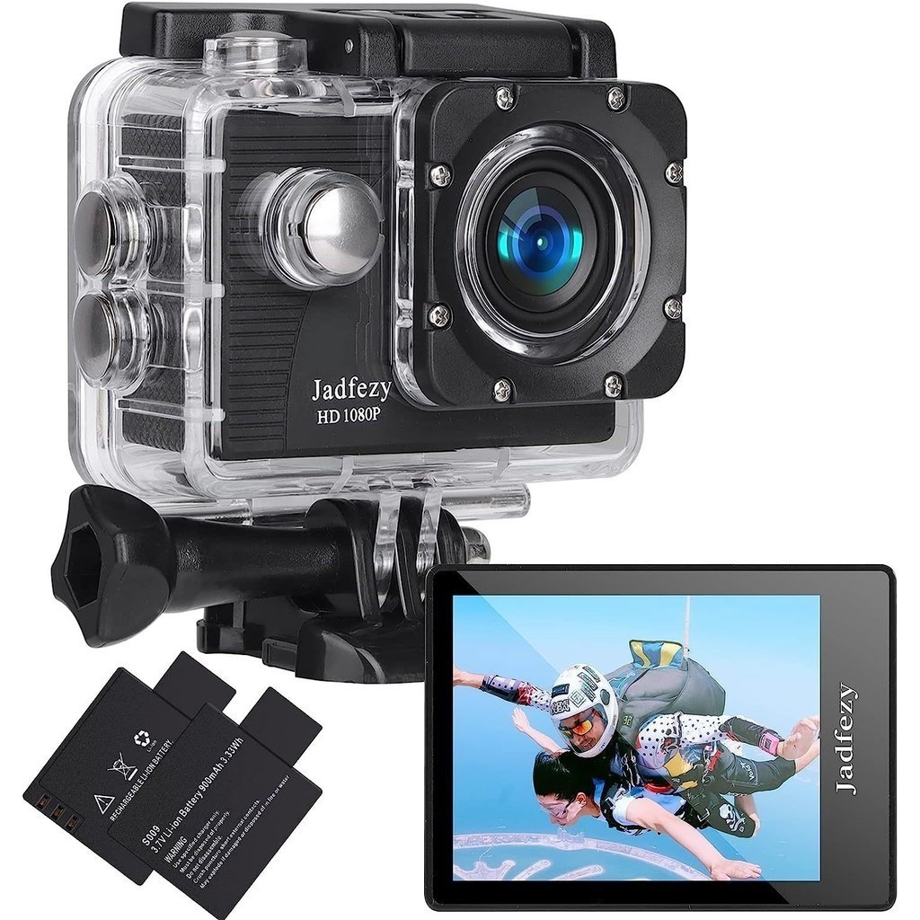 Kit de viagem para câmera de ação à prova dágua DV 1080P Full HD para câmera de vídeo