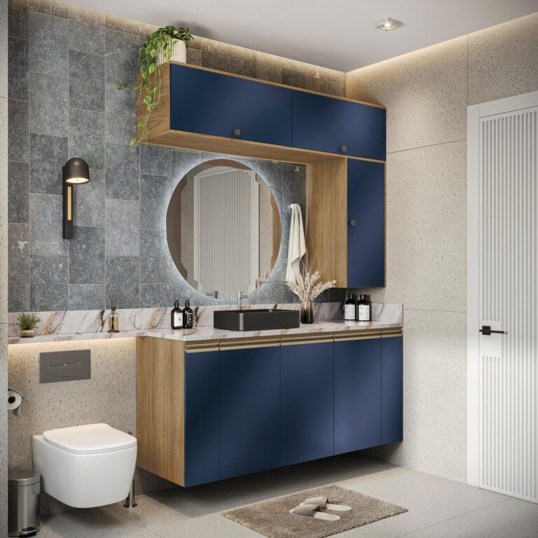 Conjunto para Banheiro Kappesberg Celeste 7 Peças