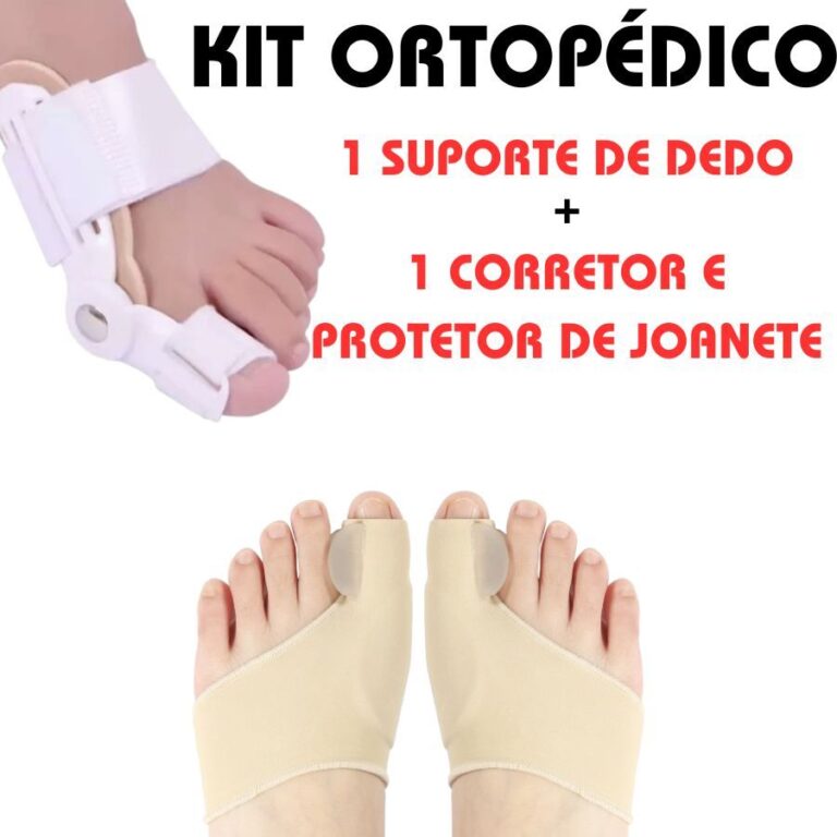 Kit Ortopédico Com 1 Corretor e Protetor de Joane